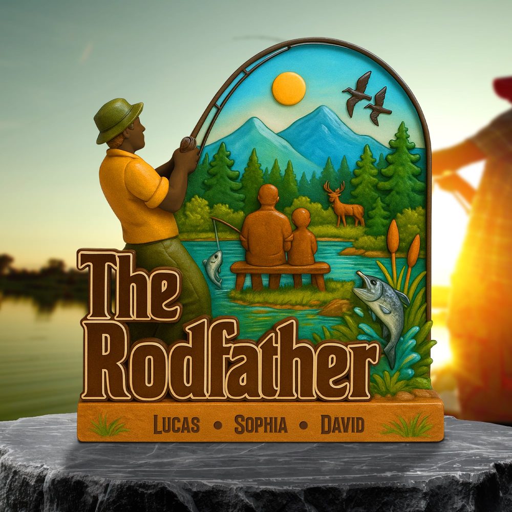 Fishing Lovers Plaque Personalized Gifts For Dad 01Natn210425
