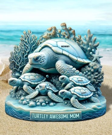 Sea Turtle Plaque Personalized Gifts For Mom 02Qhtn0030525