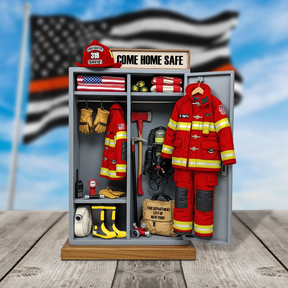 Firefighter Personal Locker Plaque - Personalized Christmas Gifts For Firefighter 06Qhtn290525 - Image 3