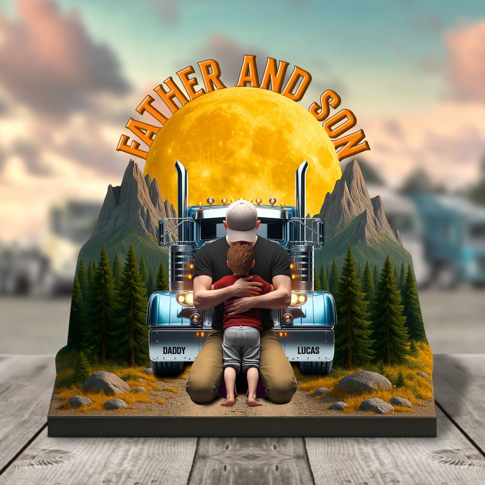 Dad Truck Plaque - Personalized Gifts For Dad 04Ohtn210525 - Image 3