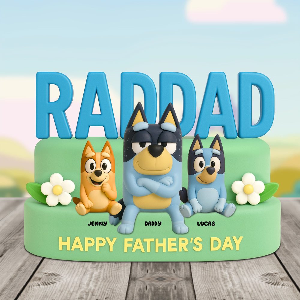 Rad Dad Plaque Personalized Gifts For Dad 05Natn120525 - Image 2