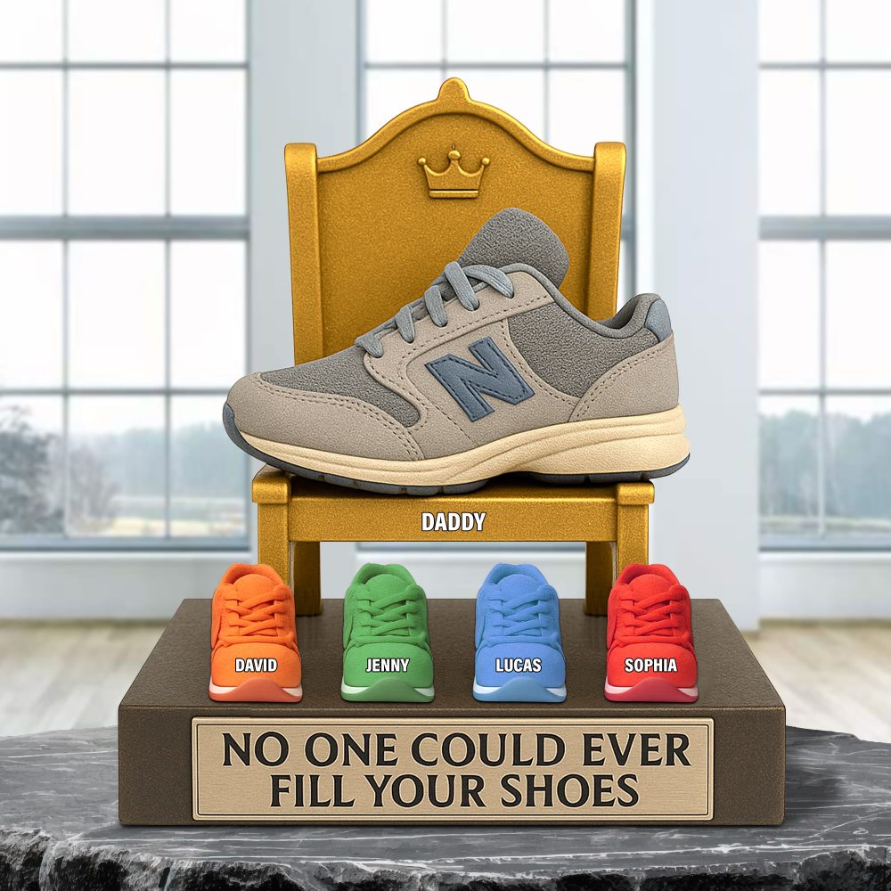 Sneaker Dad Plaque - Personalized Gifts For Dad 02Natn060525 - Image 2