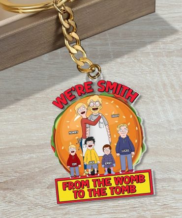 Personalized Gifts For Family Keychain 03Totn301224Hg Family From The Womb To The Tomb