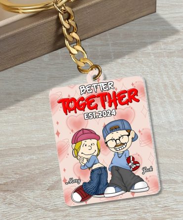 Personalized Gifts For Couple Keychain 02Totn271224Hg Better Together
