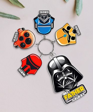 Personalized Gifts For Dad Keychain With Charms 01Ohpu170524