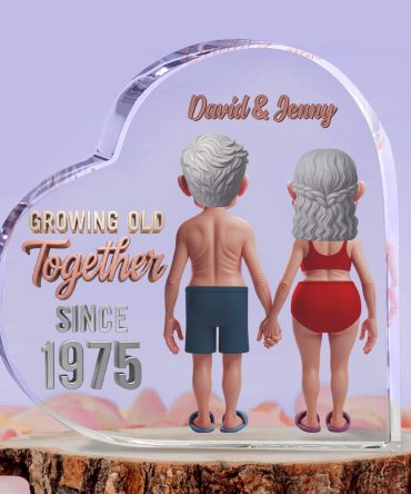 Personalized Funny Gifts For Old Couple Heart Plaque 03Ohtn090725