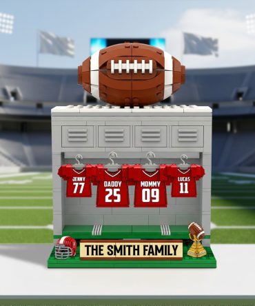 Football Family Plaque - Personalized Gifts For Family 03Ohtn060625