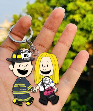 Personalized Gifts For Couple Keychain, Custom Job Costume 01Qhqn130125Hg