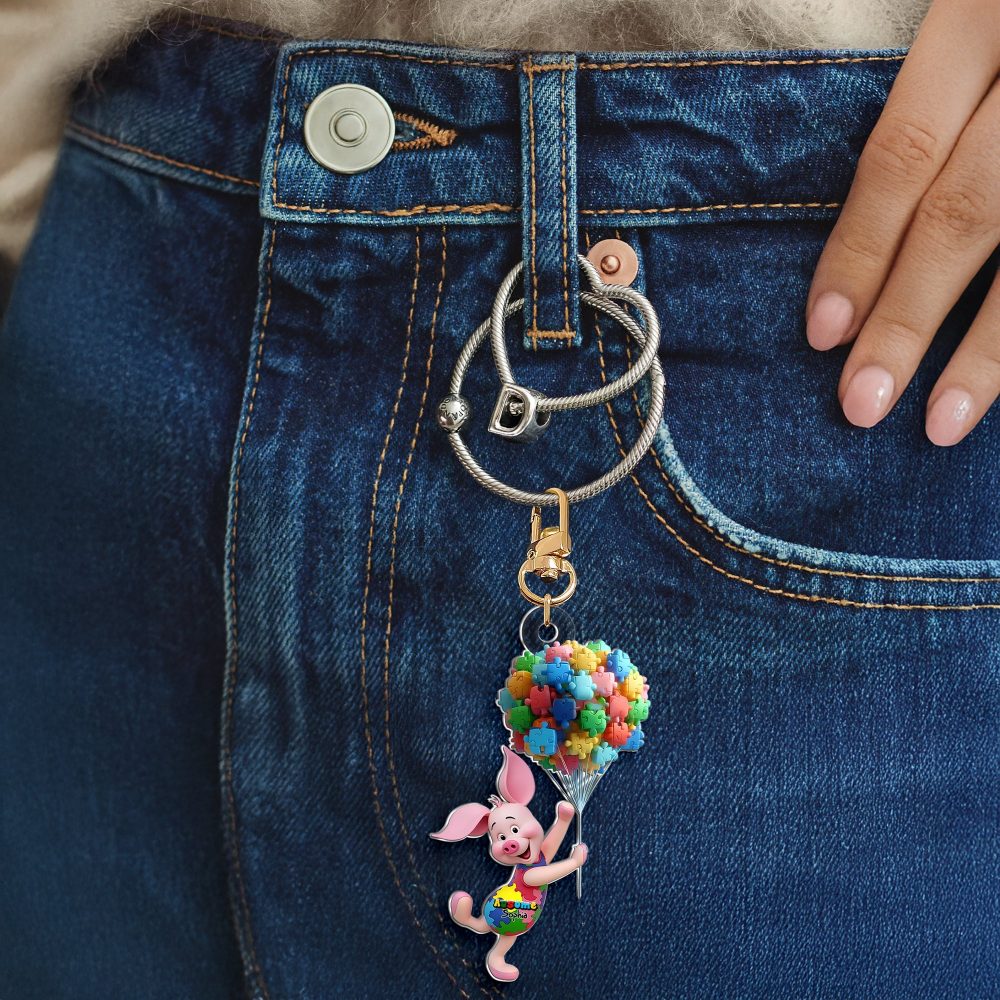 Autism Kid Keychain - Gift For Autism Awareness 03Qhlu250325