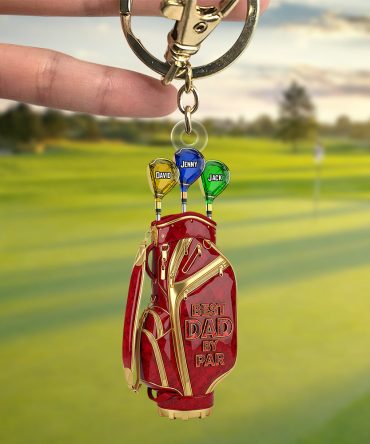Golf Dad Keychain - Personalized Christmas Gifts For Dad 03Ohtn270525