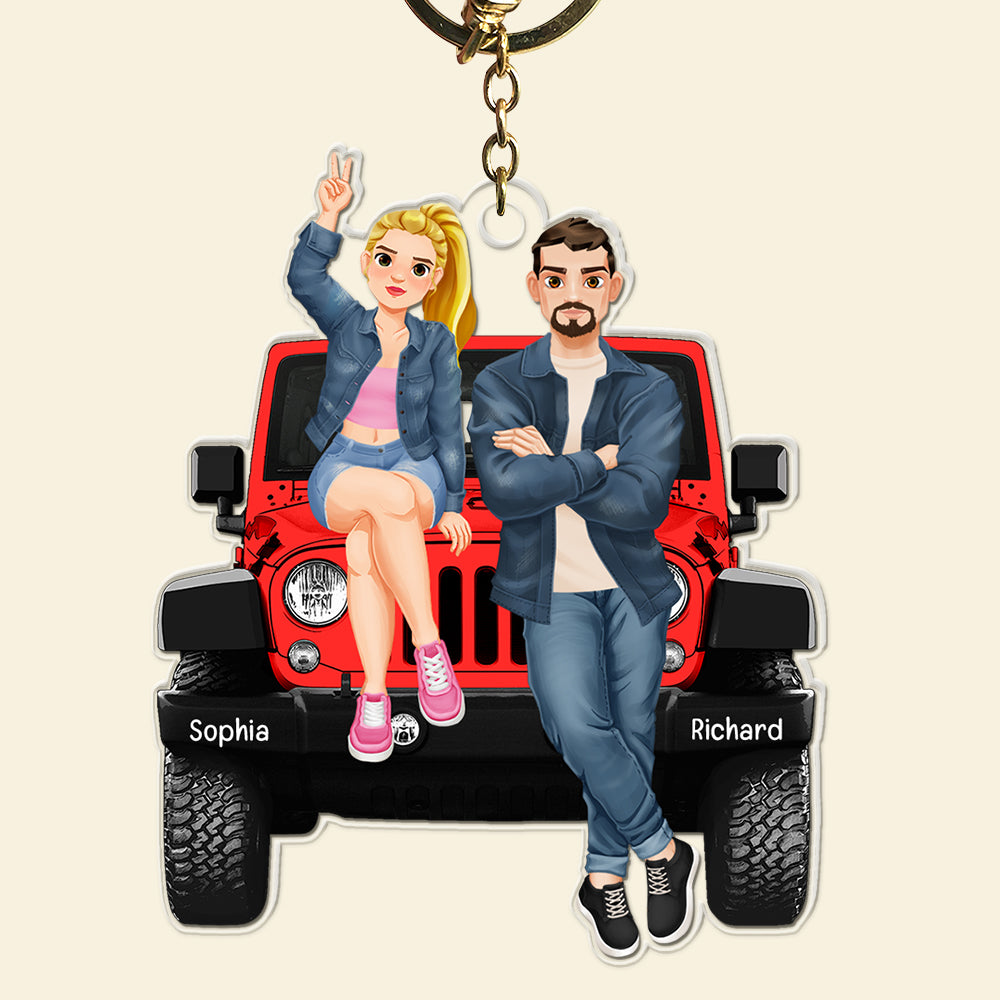 Personalized Gifts For Couple, Off Road Keychain 05Acqn191224Pa - Image 5