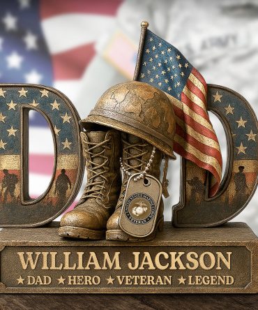 Honoring Dad Plaque – Christmas Personalized Gift For A Brave Father 05Xqdt290425