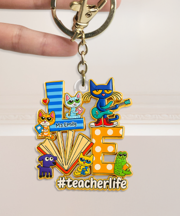 Love Teacher Keychain - Personalized Gifts For Teacher 02Hupu140725