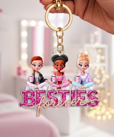 Doll Besties Keychain - Personalized Gifts For Besties 05Tglu120625