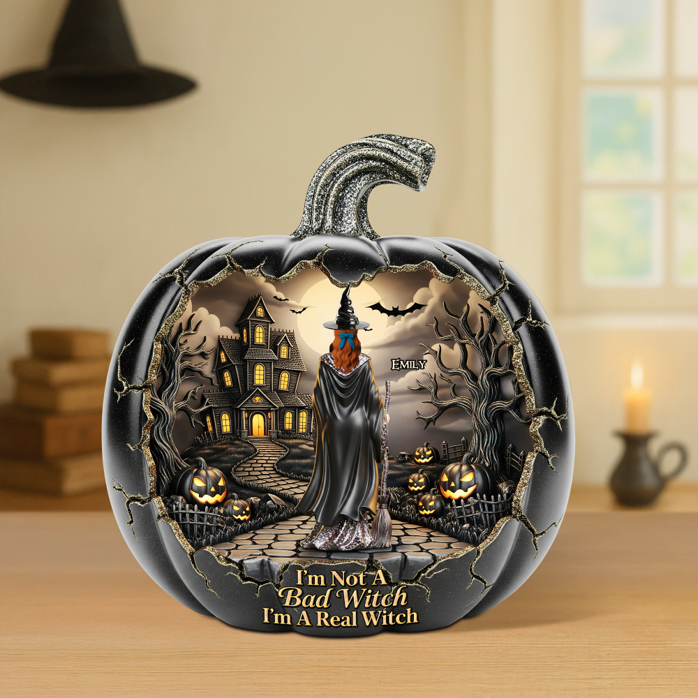 Witch Plaque - Personalized Gifts For Magic Lovers 01Ohpu080725 - Image 5