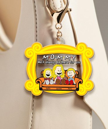 Sitting Mom Keychain Personalized Gifts For Mom 02Kaqn190325Pa