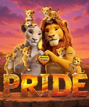 The Lion Family Acrylic Plaque - Personalized Gifts For Family 01Ohlu290525