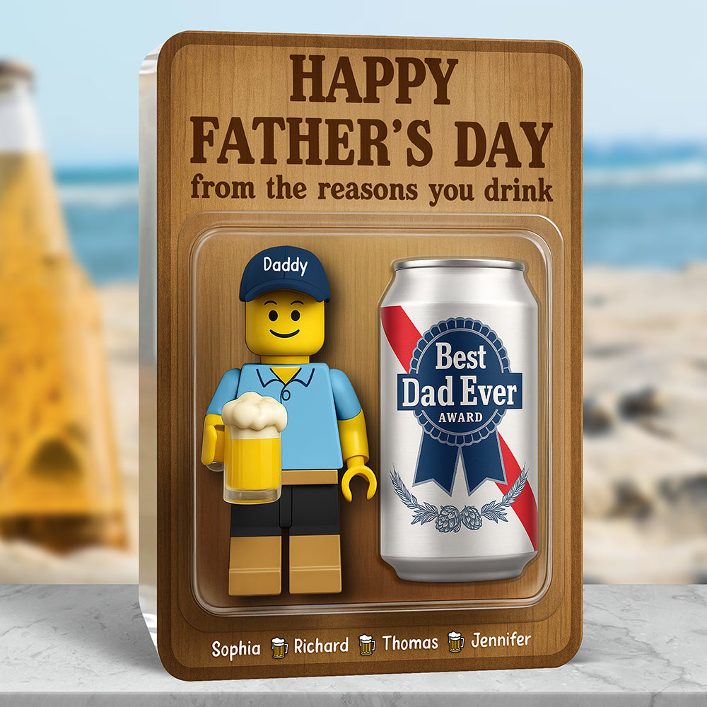 Best Dad Ever Reward Acrylic Plaque - Personalized Gifts For Father 01Naqn260425 - Image 2