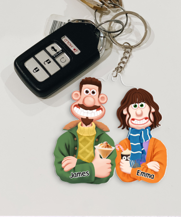 Personalized Gifts For Couple Keychain 061Acpu121124Pa