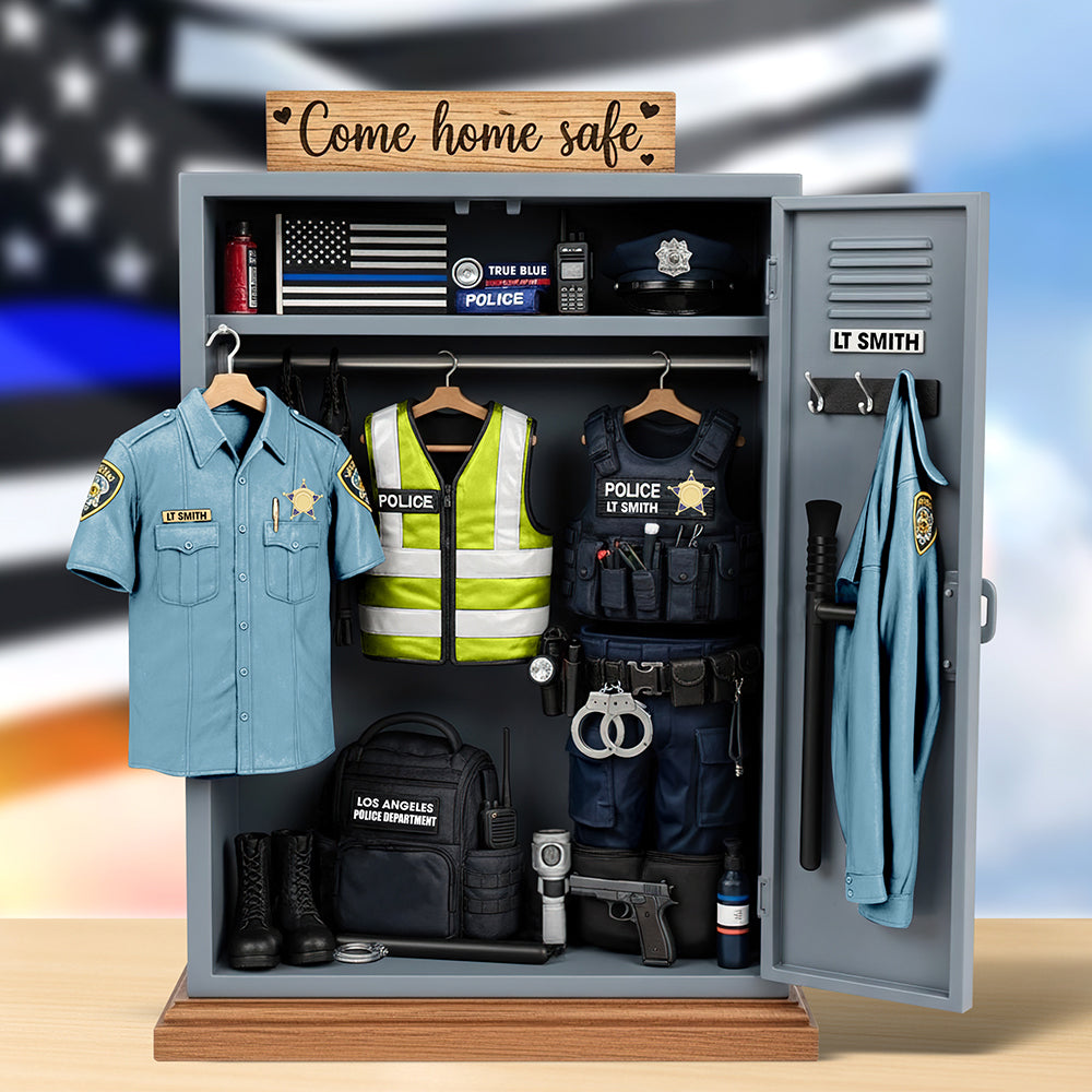 Festive Police Plaque – Custom Christmas Gift For Law Enforcement Heroes 03Qhqn290525