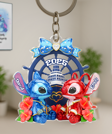 Cruise Ship Couple Acrylic Keychain - Personalized Gifts For Couples 07Napu280525