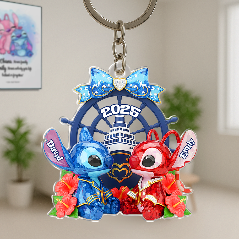 Cruise Ship Couple Acrylic Keychain - Personalized Gifts For Couples 07Napu280525