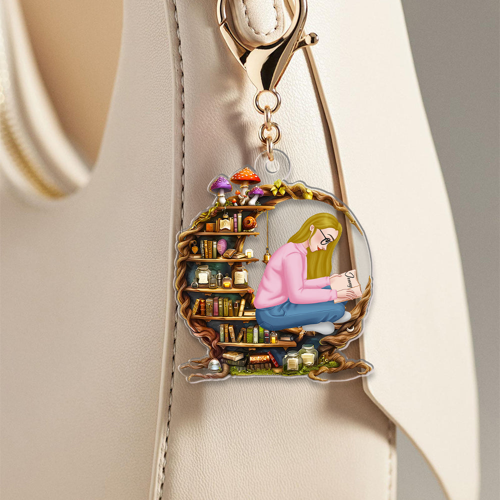 Personalized Gifts For Girl Book Lovers Keychain 02Namh280225Hg