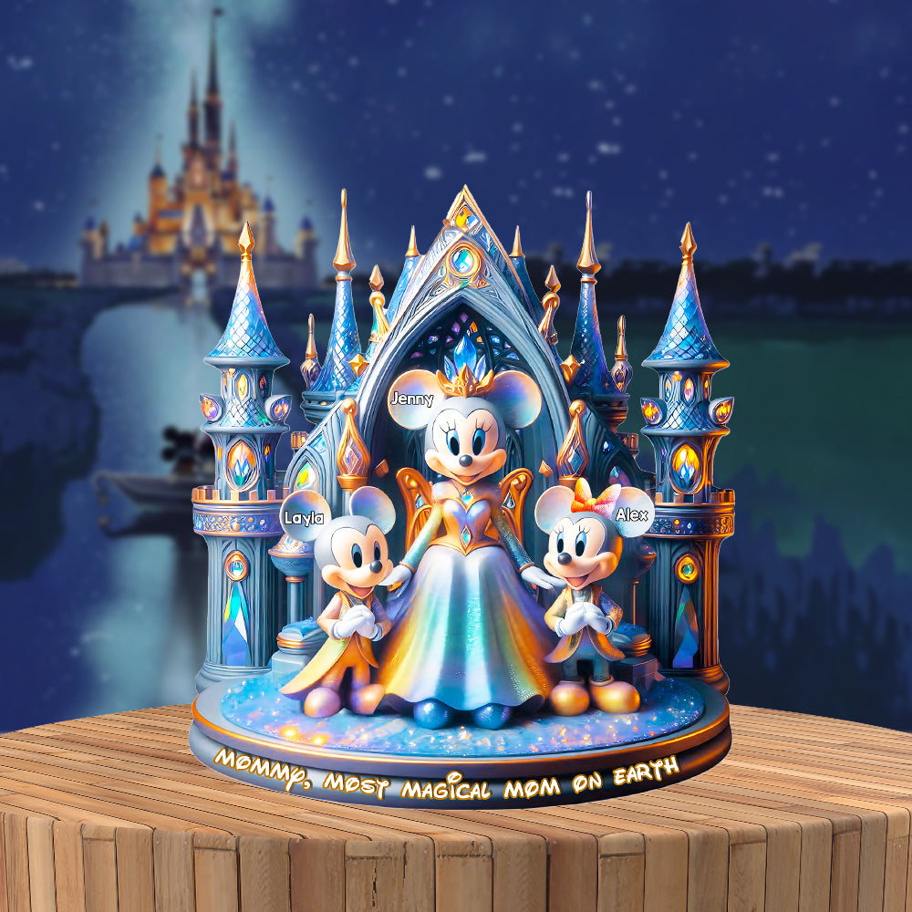 Enchanted Winter Castle Mom Plaque – Custom Christmas Gifts For Mom 03Tgmh250325