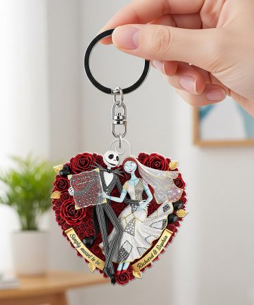 Forever Heart Keychain Personalized Gifts For Couple 02Ohqn250625