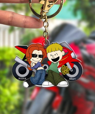 Personalized Gifts For Motorcycle Couple Keychain 05Ohqn070125Hg