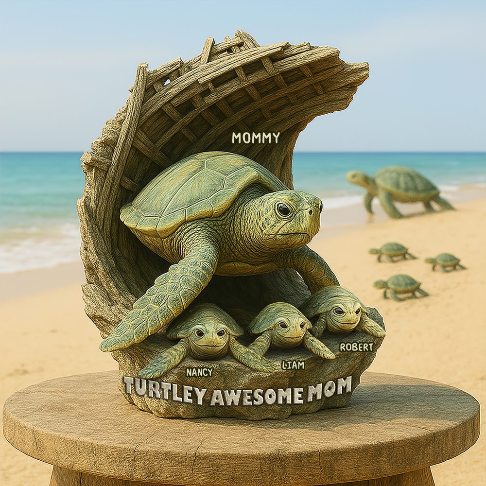 Personalized Gifts For Mom Acrylic Plaque, Turtley Awesome Mother 03Tgpu050425