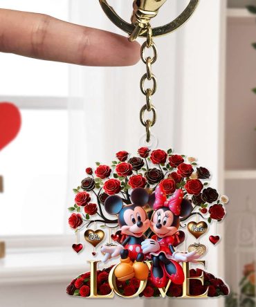 Personalized Gifts For Couples Acrylic Keychain Valentine 01Xqlu281124