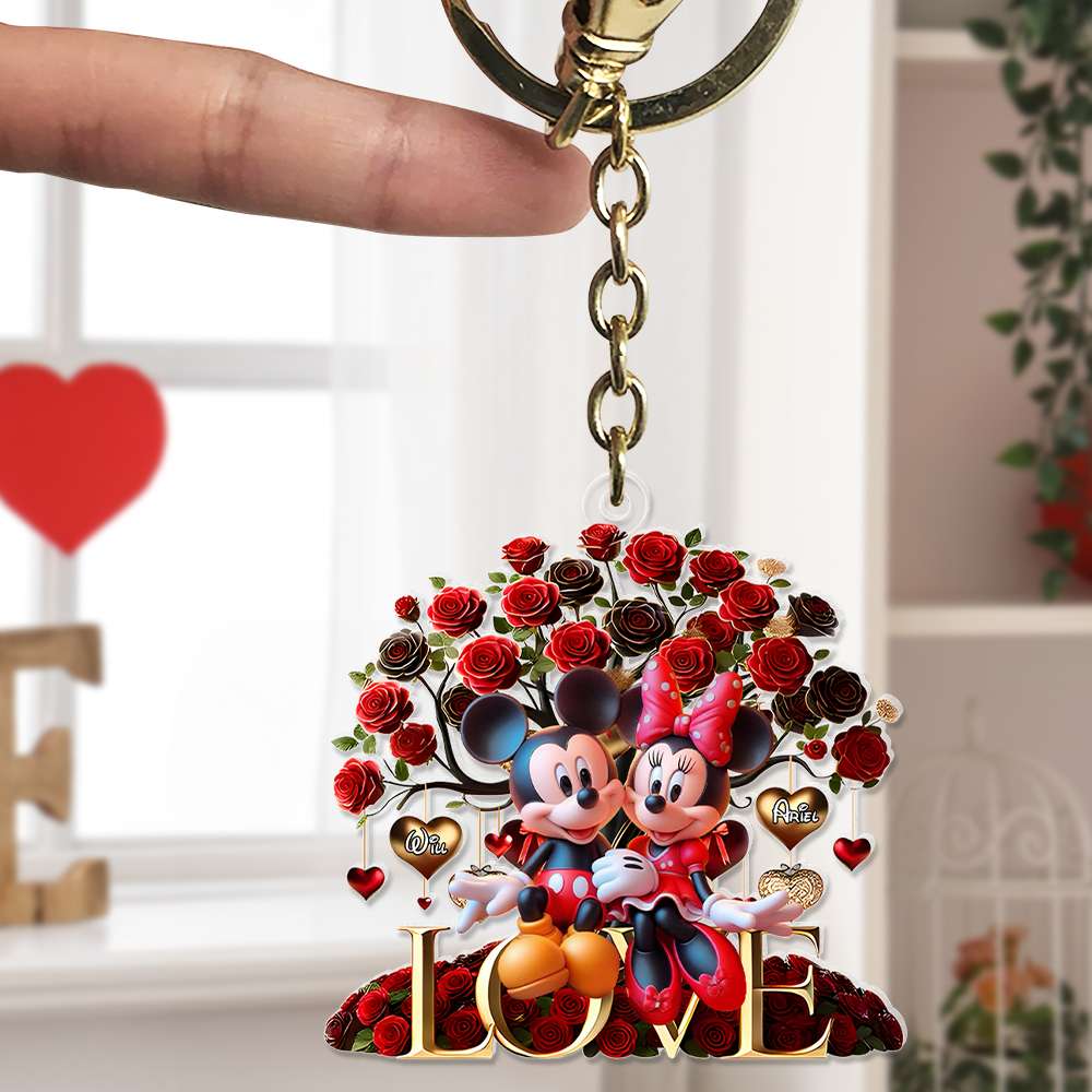 Personalized Gifts For Couples Acrylic Keychain Valentine 01Xqlu281124