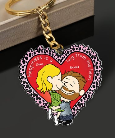 Personalized Gifts For Couples Valentine Acrylic Keychain 01Toqn291124Hg