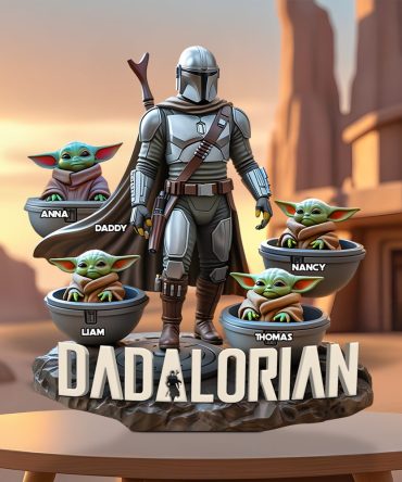 Personalized Gifts For Dad Plaque, Best Dad In The Galaxy 02Qhpu110425
