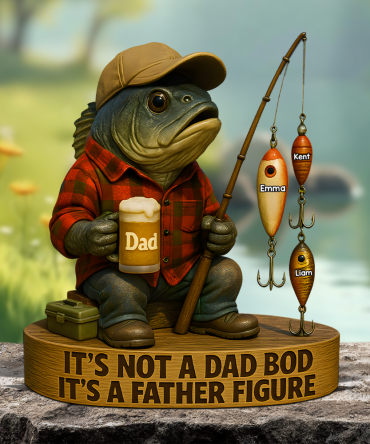 Fishing Dad Acrylic Plaque - Personalized Gift For Dad 03Xqpu020525