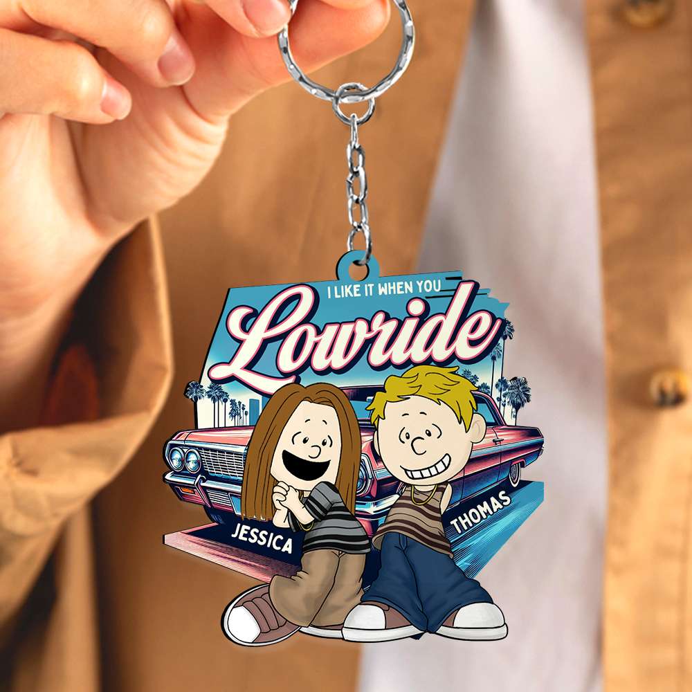 Personalized Gifts For Couple Keychain, Love Lowrider Car 01Qhdt040125Hg - Image 6