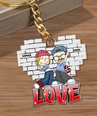 Personalized Gifts For Couple Keychain 05Totn030125Hg
