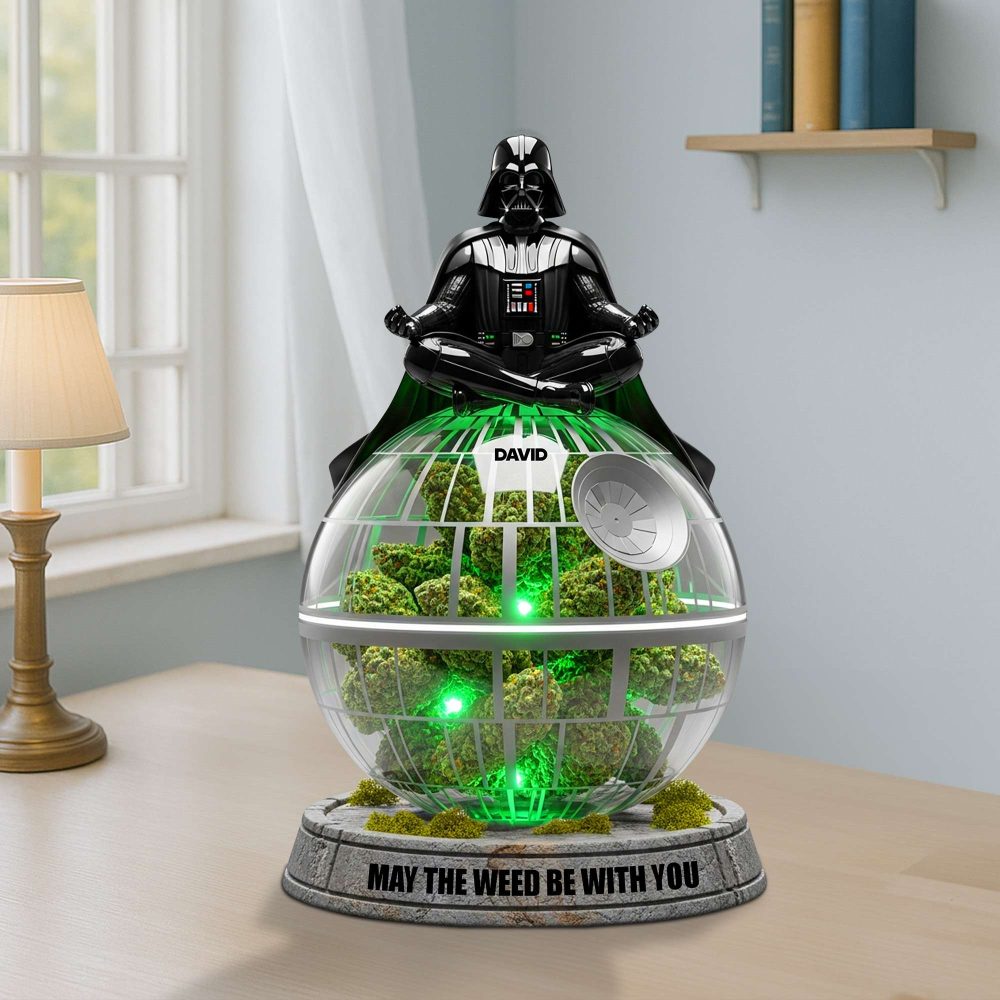 The Force Weed Acrylic Plaque - Personalized Gifts For Weed Lovers 02Totn160625 - Image 3