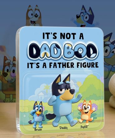 Figure Dog Dad Acrylic Plaque - Personalized Gifts For Father 03Nalu250425