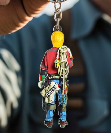 Lineman Keychain - Personalized Gifts For Lineman 07Hupu080725