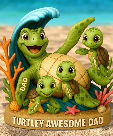 Turtle Awesome Dad Acrylic Plaque Gifts For Dad 01Nadt120525