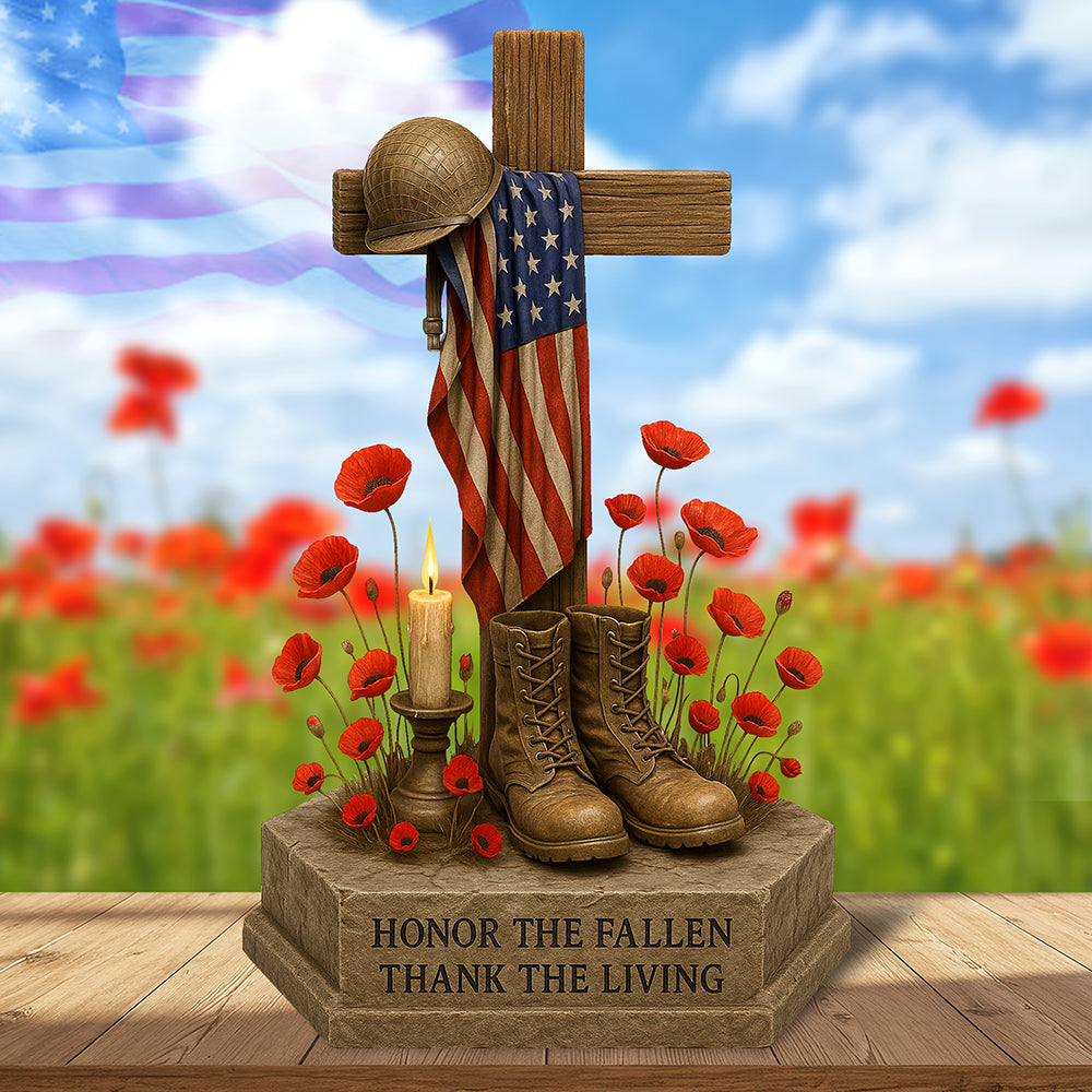 Memorial Day Acrylic Plaque Personalized Gifts For Veteran 03Qhqn170525 - Image 3