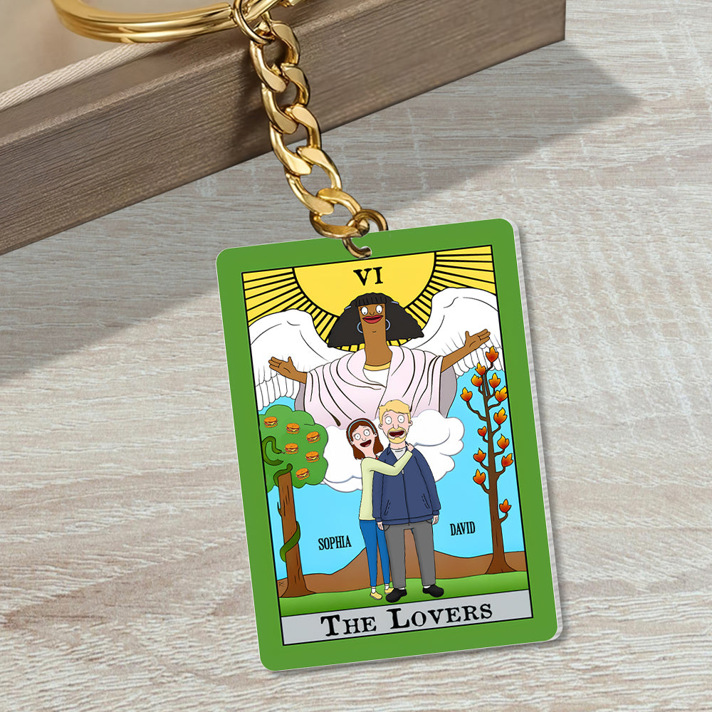 Personalized Gifts For Couple Keychain 04Totn301224Hg The Lovers - Image 2