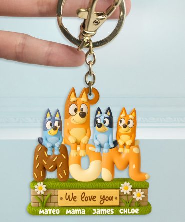Dog Mom Keychain Personalized Gifts For Mom 02Ohdt190425