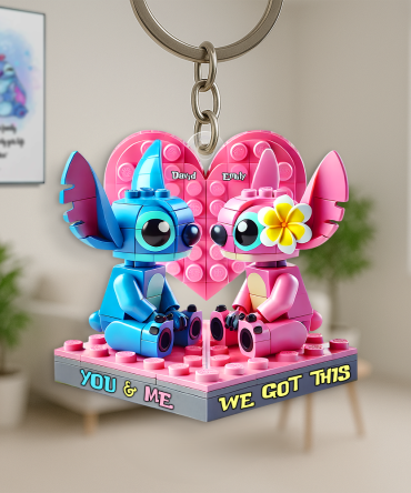 Personalized Gifts For Couple Keychain, Alien Fans 01Tgpu300525