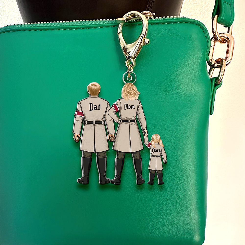 Personalized Gifts For Family Keychain Anime Family 08Qhhu240225Hh