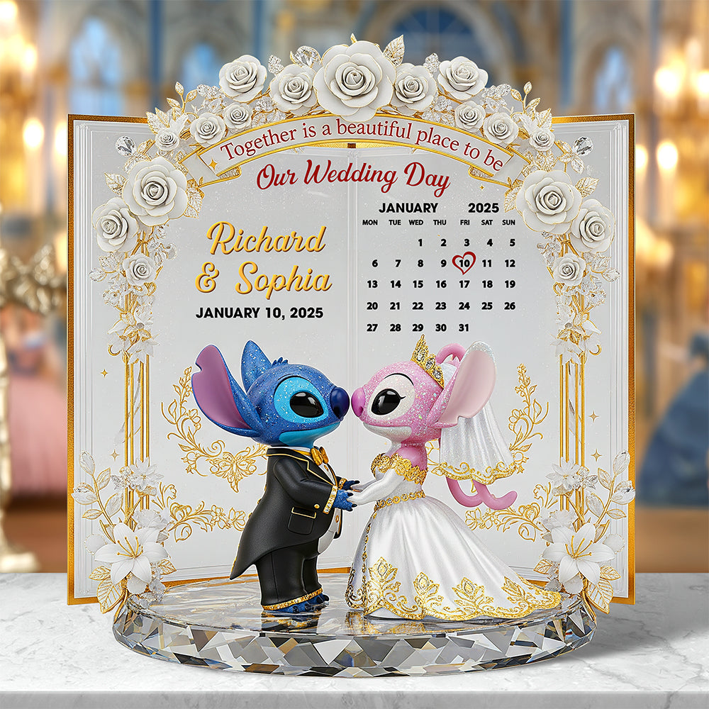 Wedding Couple Plaque - Personalized Gifts For Couple 05Ohqn250625 - Image 2