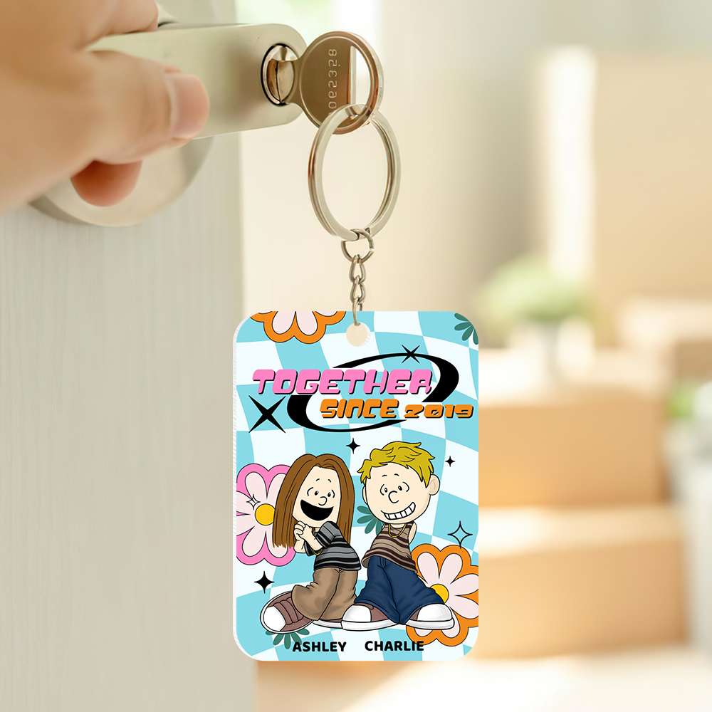 Personalized Gifts For Couple Keychain 01Todt070125Hg - Image 3