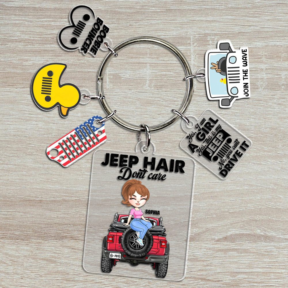 Personalized Gifts For Girl Keychain With Charms 02Hutn030624Hh - Image 5